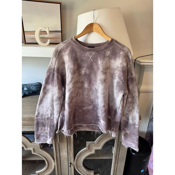 ATM Anthony Thomas Melillo Purple Tie Dye Crewneck Sweater Size Small - Picture 1 of 11